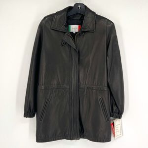 Men's Real Leather Jacket with DuPont Insulation